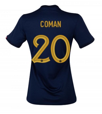 Lacne Ženy Futbalové dres Francúzsko Kingsley Coman #20 MS 2022 Krátky Rukáv - Domáci